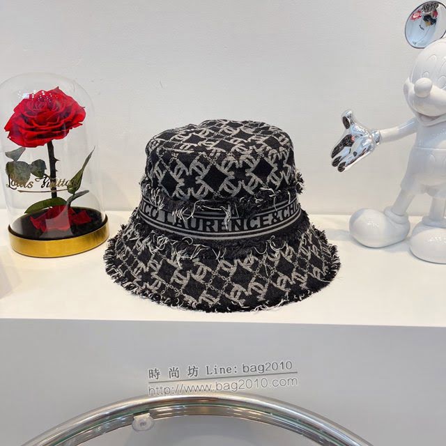 Laurence Chico新品女士帽子 Laurence Chico春夏新款印花防曬漁夫帽碎邊  mm1302